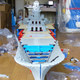 Illustration for article titled Lego Master Working on 100,000 Piece, 21-Foot Battleship Yamato Model